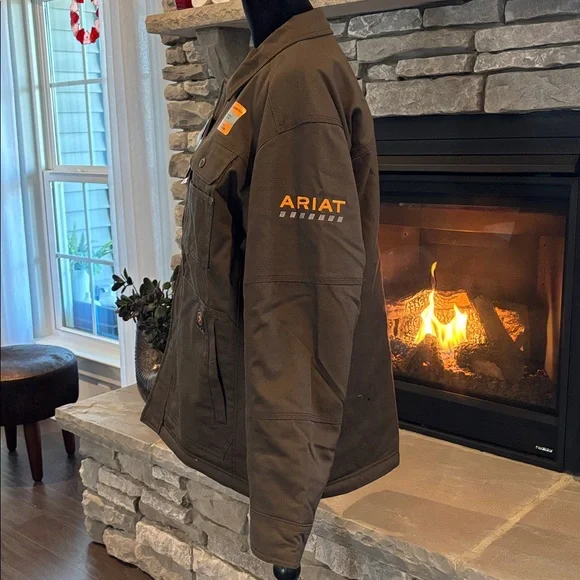 Ariat Rebar DuraCanvas Sherpa Lined,water repel,insulated,abrasion resist coat - Picture 2 of 12